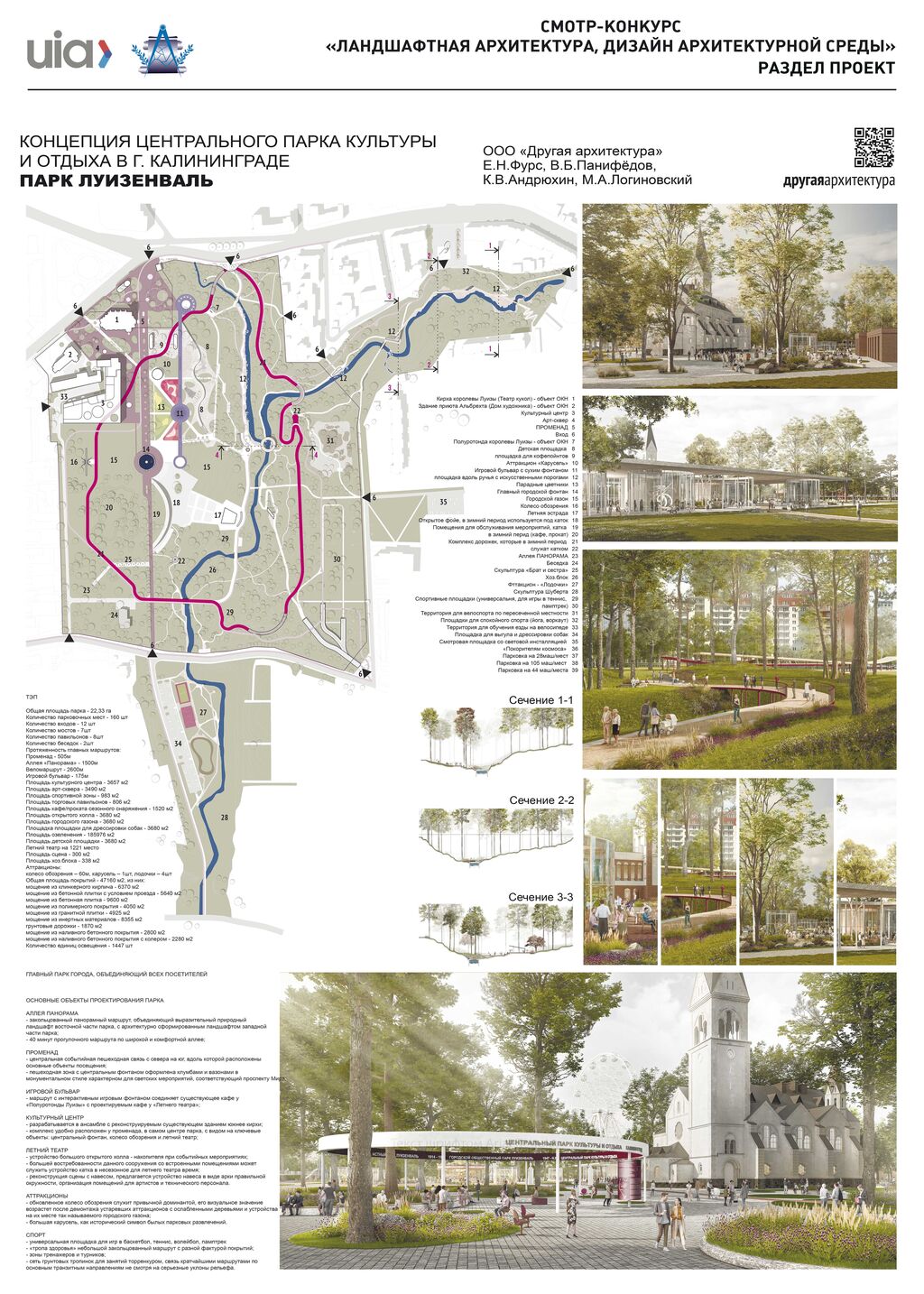 10.2Концепция Центрального парка культуры и отдыха в г.Калининграде, ПАРК ЛУИЗЕНВАЛЬ. Россия.